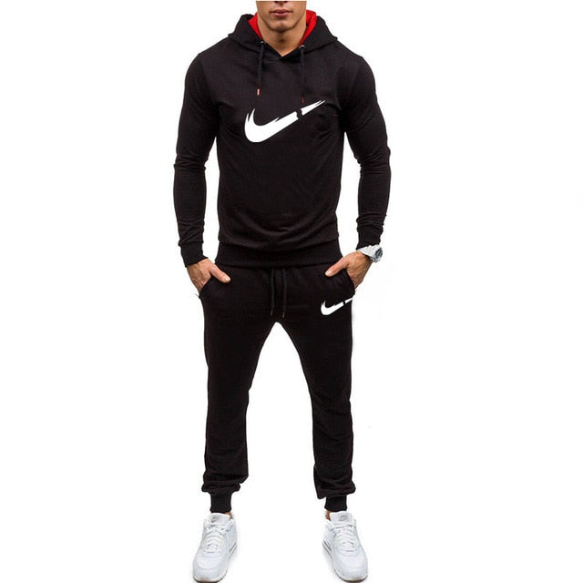 New Men Sportswear Hoodies Pants Set Spring Track Suit Clothes Casual Tracksuit Men Sweatshirts Coats Male Joggers Streetwear