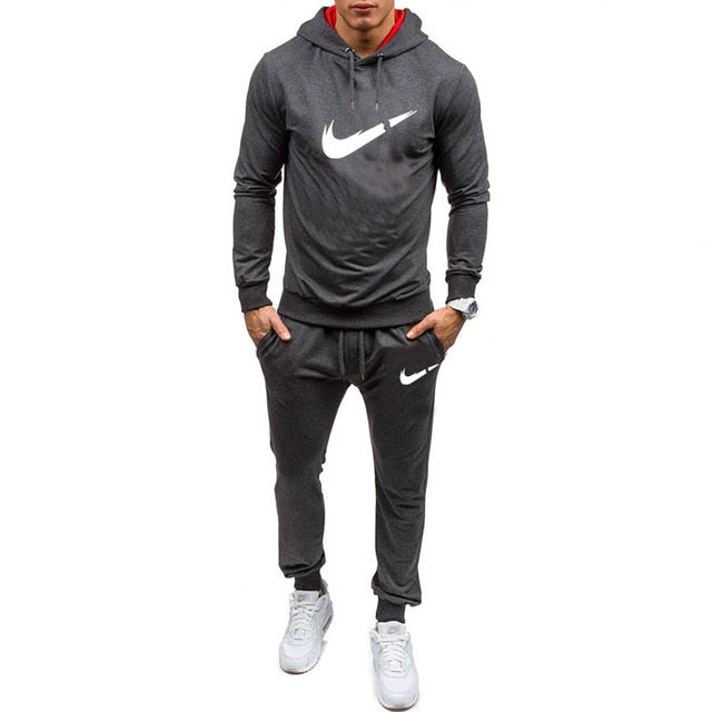 New Men Sportswear Hoodies Pants Set Spring Track Suit Clothes Casual Tracksuit Men Sweatshirts Coats Male Joggers Streetwear