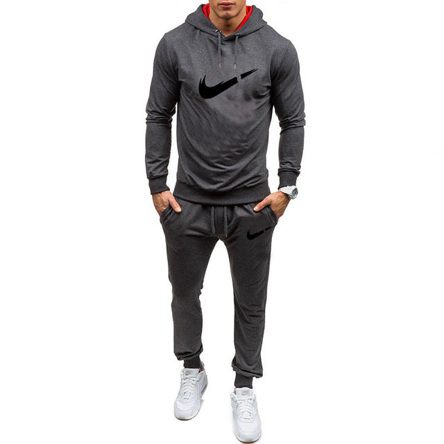 New Men Sportswear Hoodies Pants Set Spring Track Suit Clothes Casual Tracksuit Men Sweatshirts Coats Male Joggers Streetwear