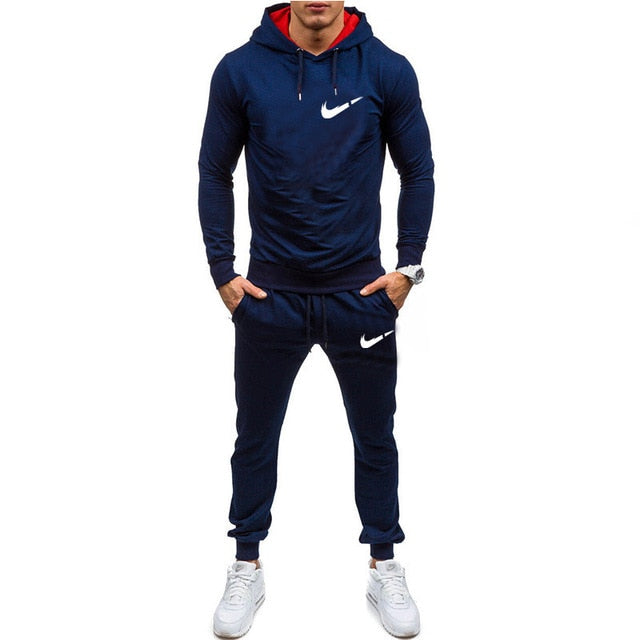 New Men Sportswear Hoodies Pants Set Spring Track Suit Clothes Casual Tracksuit Men Sweatshirts Coats Male Joggers Streetwear