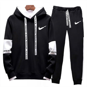 New Brand Clothing Men's Casual Sweatshirts Pullover Cotton Men tracksuit Hoodies Two Piece+Pants Sport Shirts Autumn Winter Set