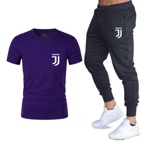 Men Fashion Two Pieces Sets T Shirts+pants Suit Men Summer Tops Tees Fashion Brand Print Tshirt High Quality Sportswears 2 Sets