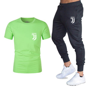 Men Fashion Two Pieces Sets T Shirts+pants Suit Men Summer Tops Tees Fashion Brand Print Tshirt High Quality Sportswears 2 Sets