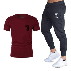 Men Fashion Two Pieces Sets T Shirts+pants Suit Men Summer Tops Tees Fashion Brand Print Tshirt High Quality Sportswears 2 Sets