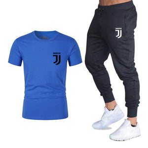 Men Fashion Two Pieces Sets T Shirts+pants Suit Men Summer Tops Tees Fashion Brand Print Tshirt High Quality Sportswears 2 Sets